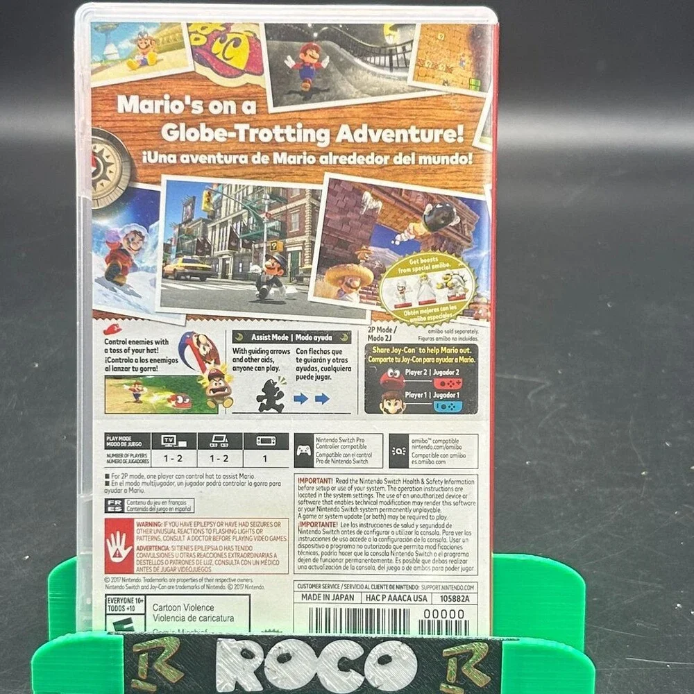 Super Mario Odyssey NSW E10+ (Nintendo Switch, 2017) CASE ONLY